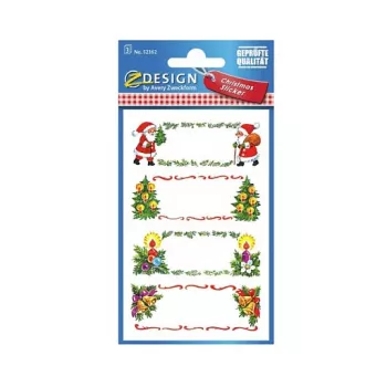 Avery Zweckform Christmas Stickers, Multi-Coloured, 27 Assorted Motifs, 3 Sheets