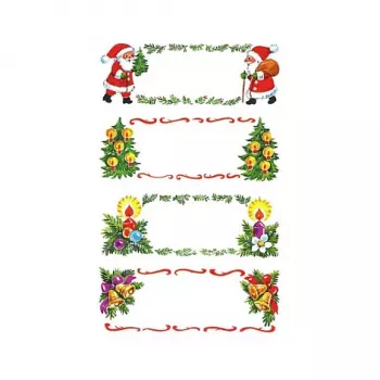 Avery Zweckform Christmas Stickers, Multi-Coloured, 27 Assorted Motifs, 3 Sheets