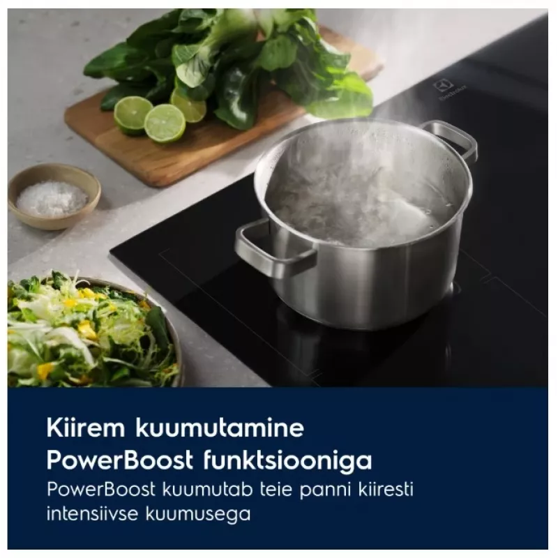 Electrolux LIT60336C 60cm Induction Hob with 3 Cooking Zones, Black
