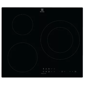 Electrolux LIT60336C 60cm Induction Hob with 3 Cooking Zones, Black