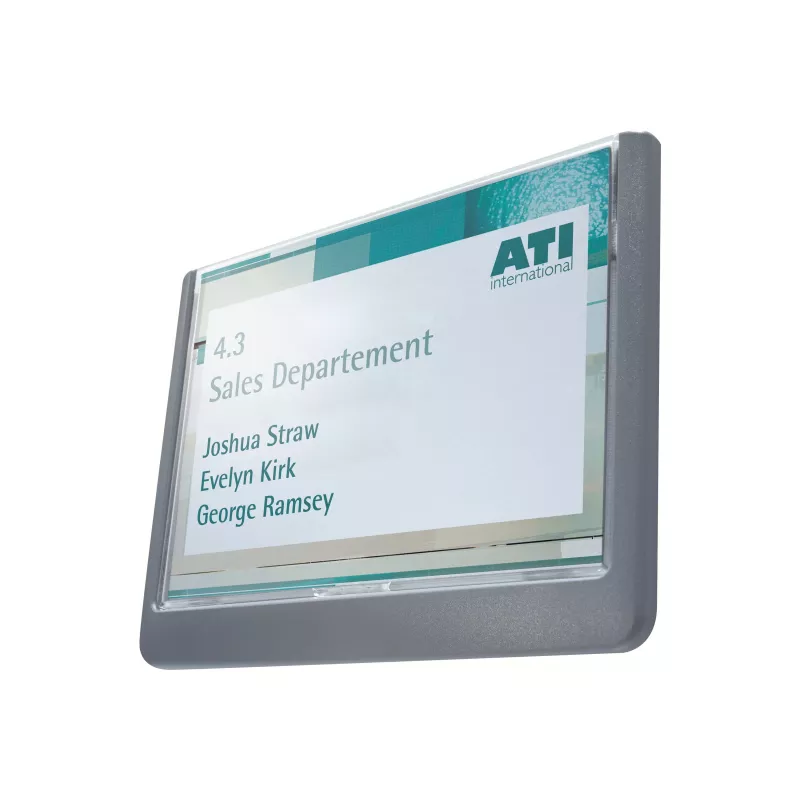 DURABLE Click Sign Door Sign 149x105.5 mm Adhesive/Screw Graphite