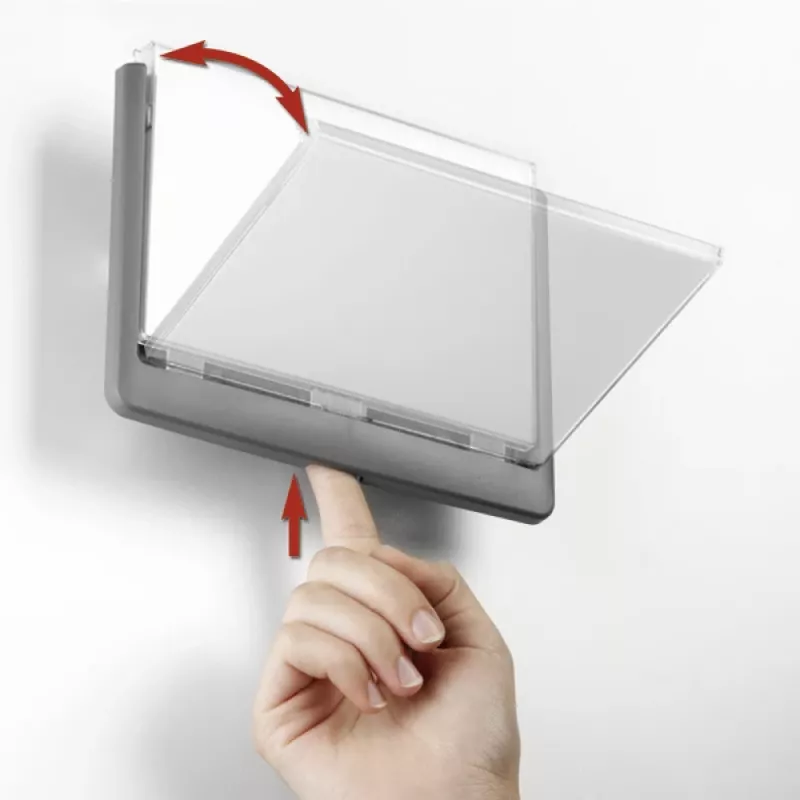 DURABLE Click Sign Door Sign 149x105.5 mm Adhesive/Screw Graphite