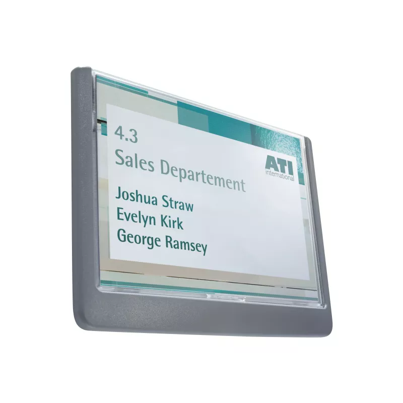 DURABLE Click Sign Door Sign 149x105.5 mm Adhesive/Screw Graphite
