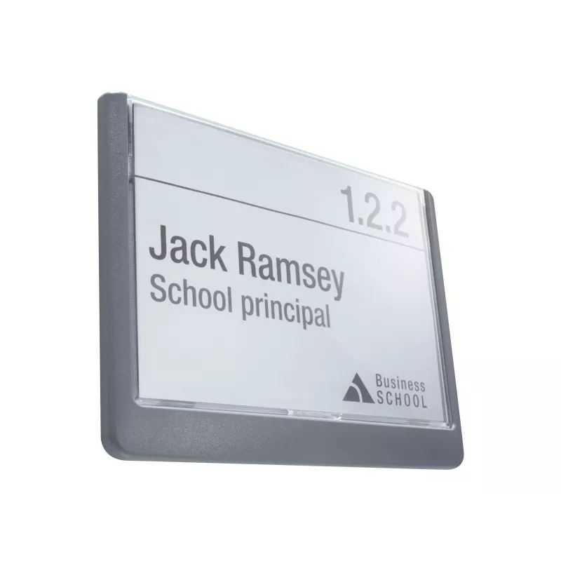 DURABLE Click Sign Door Sign 149x105.5 mm Adhesive/Screw Graphite