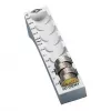 WEDO Euro 0.50 Coin Tube, 40-Coin Capacity, Transparent Plastic