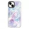 Evelatus Apple iPhone 15 Plus PC+TPU Case with MagSafe - Custom Marble Purple