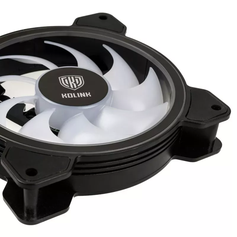 Kolink Umbra HDB ARGB LED PWM 120mm Fan - Black/White