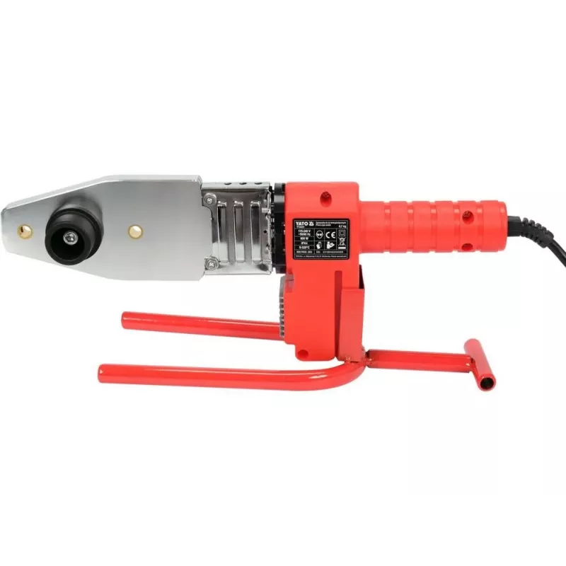 Yato YT-82251 Plastic Welding Equipment 800 W with LCD Digital Temperature Control, 100-550°C, 120-250 L/min Airflow, Includes Nozzles and Welding Rods