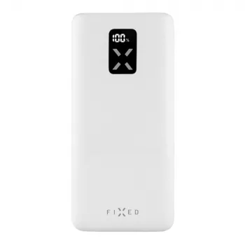 Fixed Zen 20 Power Bank 20000 mAh with LCD Display and PD 20W Output - White FIXZEN-20-WH