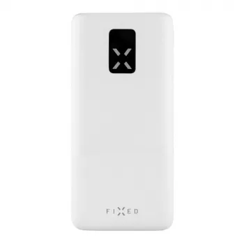 Fixed Zen 20 Power Bank 20000 mAh with LCD Display and PD 20W Output - White FIXZEN-20-WH