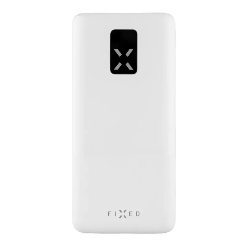 Fixed Zen 20 Power Bank 20000 mAh with LCD Display and PD 20W Output - White FIXZEN-20-WH
