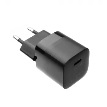 Fixed Mini Wall Charger with USB-C Output and PD Support, 30W - Black FIXC30M-C-BK