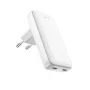 Fixed Slim Traveller 2xUSB-C Travel Charger with World Adapters, GaN, 45W - White