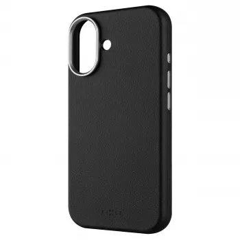 Fixed MagLeather Back Cover for Apple iPhone 17 - Leather, Black