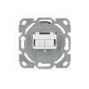 Busch-Jaeger LC Duplex Fiber Optic Wall Outlet, Flush-Mounted, 2CKA000230A0486