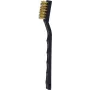KS TOOLS Brass Wire Spark Plug Cleaning Brush, 2-Row, 170mm (201.2316)