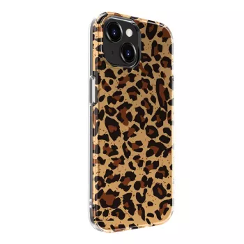 Evelatus EVEAPP15PPDL Case for Apple iPhone 15, Polycarbonate, Leopard Print