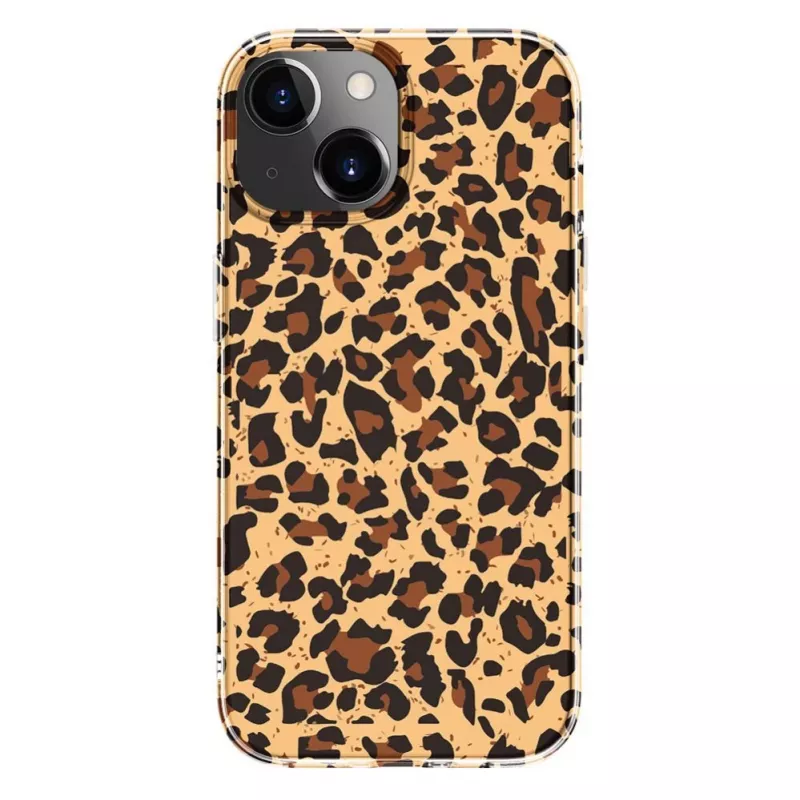 Evelatus EVEAPP15PPDL Case for Apple iPhone 15, Polycarbonate, Leopard Print