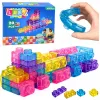 LEAN TOYS Rubber Blocks Flexible Construction Transparent Colorful 20 pcs
