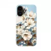 Evelatus Apple iPhone 16 Slim Shell with MagSafe - Custom Print Flower Blue