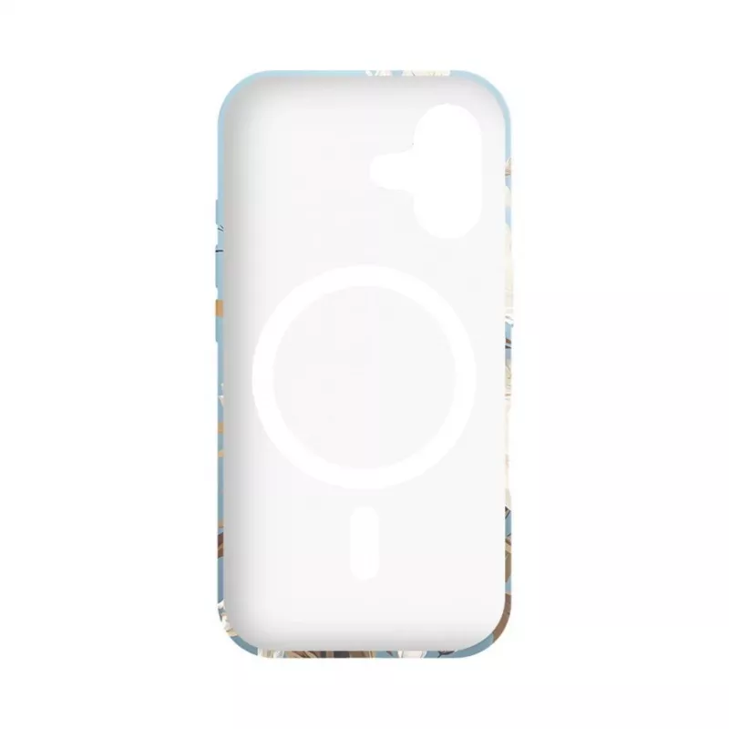 Evelatus Apple iPhone 16 Slim Shell with MagSafe - Custom Print Flower Blue