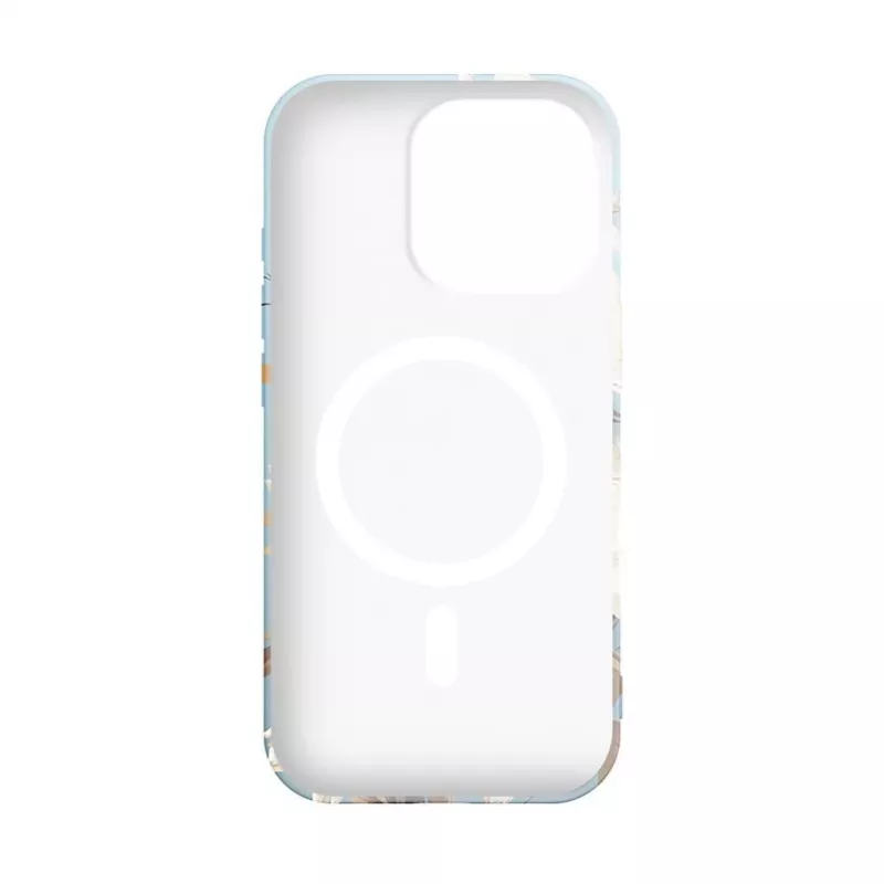 Evelatus iPhone 16 Pro Max Slim Shell Case with MagSafe - Flower Blue