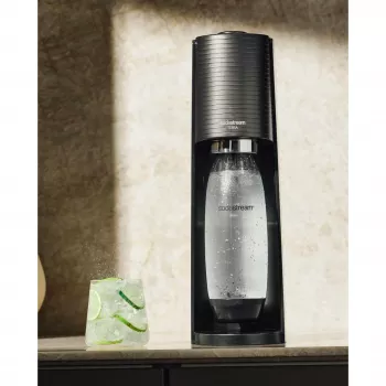 SodaStream Terra Megapack Black Sparkling Water Maker with 3 Bottles and Quick Connect CO2 Cylinder