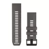 Garmin QuickFit 26 Watch Bands, Pebble Grey/Silver Grey Silicone [010-14510-00]