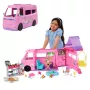 Barbie Dreamhouse Adventures Doll Camper Playset, Transforms to 7-Area RV, 60+ Accessories, Pink