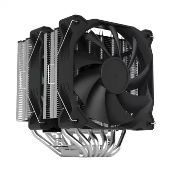 Zalman CNPS12X BP Black CPU Cooler - 120mm PWM Fan, Blue LED, 6 Heat Pipes, Intel/AMD