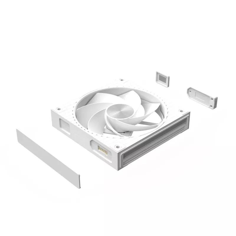 Zalman ZM-DF120R White 120mm Reverse Daisy Chain ARGB PWM Fan