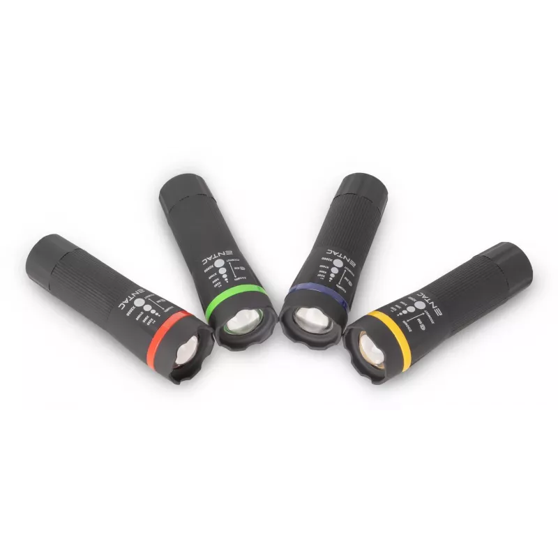 ENTAC Zoom Flashlight Plastic Counter Display 24 Pieces