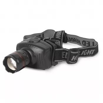 ENTAC EHL-ZOOM-1W-PL Zoom 1W LED Headlamp, Black