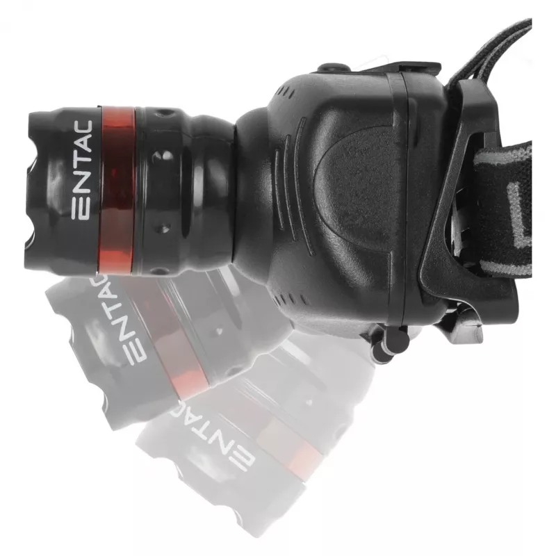 ENTAC EHL-ZOOM-1W-PL Zoom 1W LED Headlamp, Black