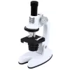 LEAN TOYS Microscope Educational Kit For Kids Zoom 1200x Accessories White