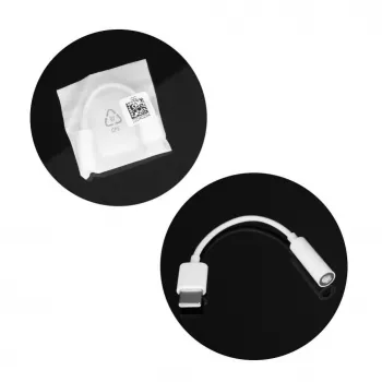 Huawei CM20 USB-C to 3.5mm Audio Adapter Cable - White