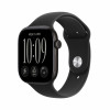 Apple Watch Series 12 GPS + Cellular 46mm Black Aluminium Case with Black Sport Band - M/L