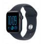 Apple Watch SE 3 GPS 40mm Midnight Aluminium Case with Navy Blue Sport Band - S/M