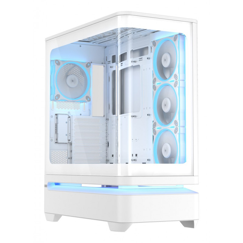 ASUS PRIME AP304 TG ARGB White ATX Mid Tower PC Case