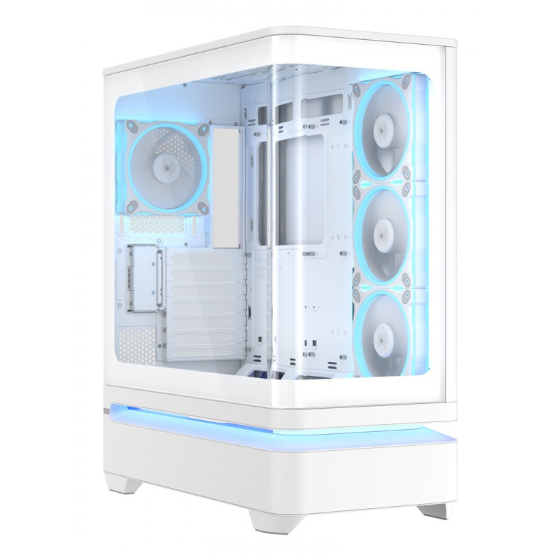 ASUS PRIME AP304 TG ARGB White ATX Mid Tower PC Case