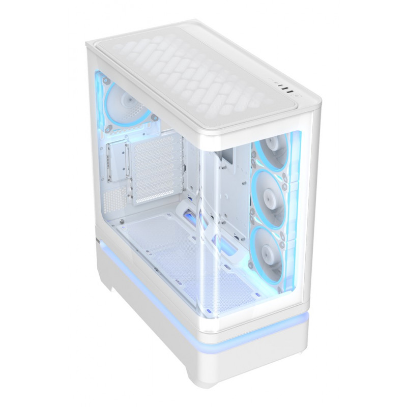 ASUS PRIME AP304 TG ARGB White ATX Mid Tower PC Case