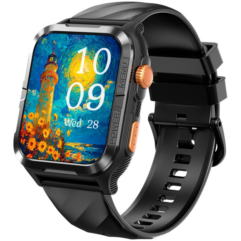 Blackview W10 Pro Smartwatch, 1.83 inch, Black