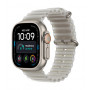 Apple Watch Ultra 4 GPS + Cellular 49mm Natural Titanium Case with Translucent Grey Ocean Band