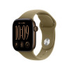 Apple Watch Series 12 GPS + Cellular 42mm Dark Bronze Aluminium Case with Olive Sport Band - S/M