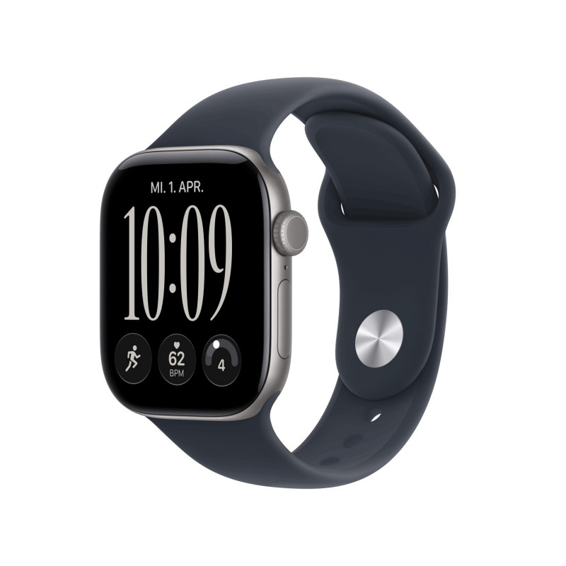 Apple Watch Series 12 GPS + Cellular 42mm Grey Aluminium Case with Blue Sport Band - S/M