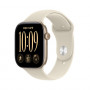 Apple Watch Series 12 GPS + Cellular 42mm Gold Aluminium Case with Sand Sport Band - S/M