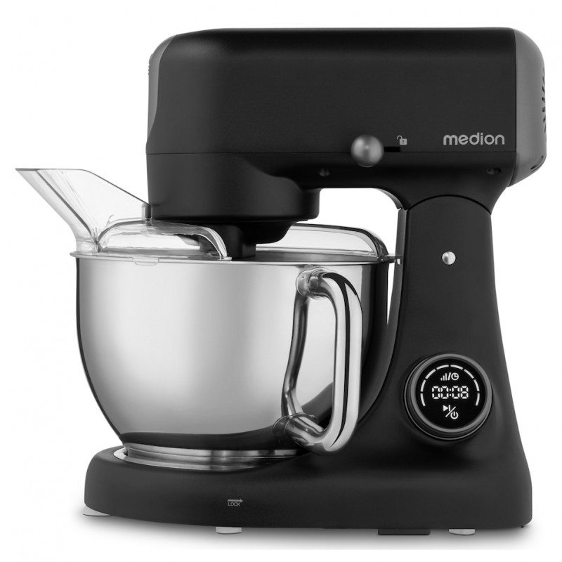 Medion MD12600 Digital Food Processor, 800 W, 4.6 L Bowl, Black (50076278)