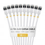 StarTech Slim Cat6a U/FTP Patch Cable RJ45, 0.3 m, 10-Pack