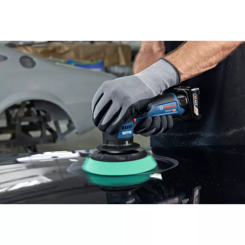 Bosch GPX 12V-125 Professional Cordless Polisher 06019L4100, 12 V, 125 mm, Blue/Black, Solo (without Battery and Charger)