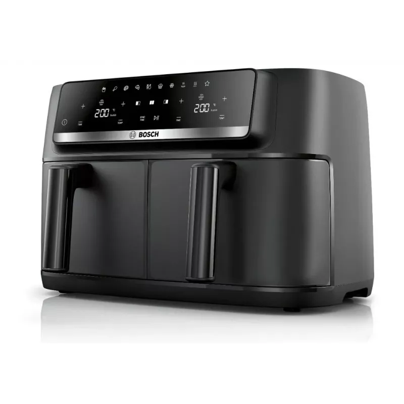 Bosch Serie 4 MAFD440B7 Dual Basket Air Fryer, 9 L, 2500 W, Black